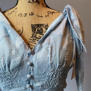 NWT! Light Blue Button-Down Maxi Dress